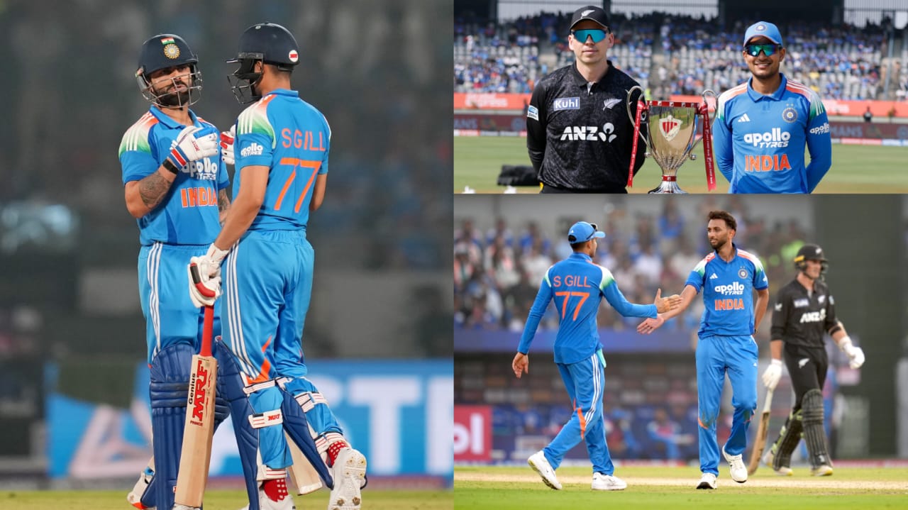 India s resounding victory over New Zealand on the strength of Kohli Gill s half centuries